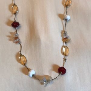 Amber and Gold Necklace